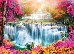 Chang Wat Kanchanaburi, Thailand Waterfall Jigsaw Puzzle By Buffalo Games