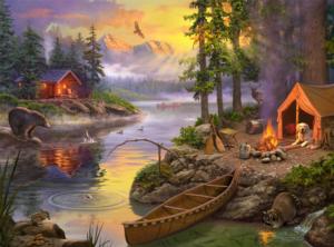 The Lake House Lakes & Rivers Jigsaw Puzzle By Buffalo Games