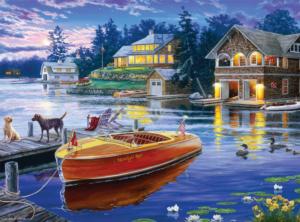 Blue Moon Bay - Scratch and Dent Lakes & Rivers Jigsaw Puzzle By Buffalo Games