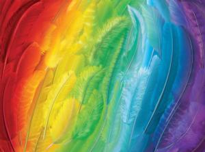 Plumes of Color Rainbow & Gradient Jigsaw Puzzle By Buffalo Games