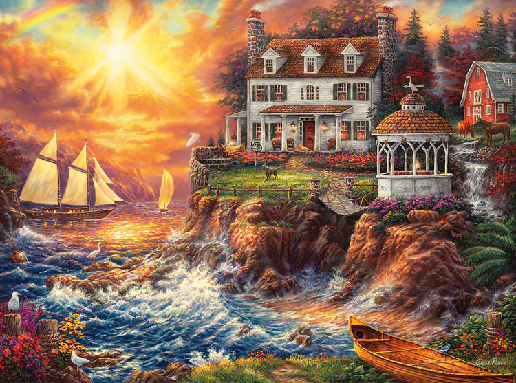Life Above The Fray Sunrise & Sunset Jigsaw Puzzle By Buffalo Games