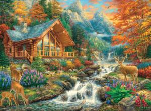 Alpine Serenity Cabin & Cottage Jigsaw Puzzle By Buffalo Games