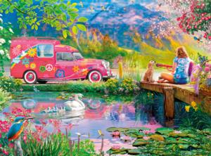 Hippie Heaven Lakes & Rivers Jigsaw Puzzle By Buffalo Games