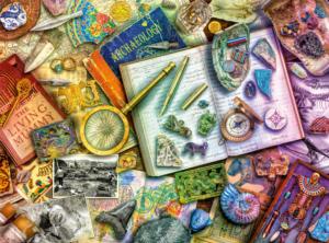 The Archaeologist's Desk Rainbow & Gradient Jigsaw Puzzle By Buffalo Games