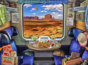 Monument Valley Train Ride Travel Jigsaw Puzzle By Buffalo Games