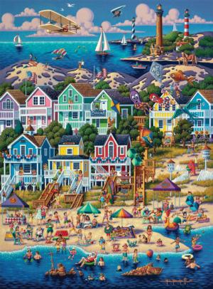 Outer Banks Folk Art Jigsaw Puzzle By Buffalo Games