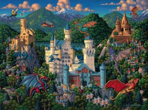 Imaginary Dragons Folk Art Jigsaw Puzzle By Buffalo Games
