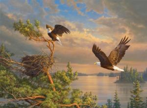 Back To The Nest Eagle Jigsaw Puzzle By Buffalo Games