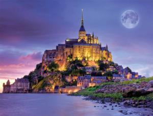 Mont Saint Michel, France (Majestic Castles) Lakes & Rivers Jigsaw Puzzle By Buffalo Games