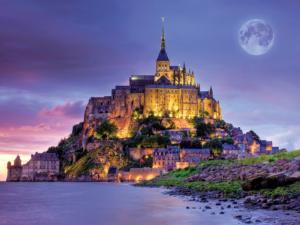 Mont Saint Michel, France (Majestic Castles) Lakes & Rivers Jigsaw Puzzle By Buffalo Games