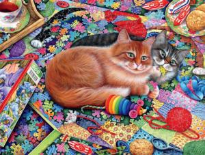 Puzzling Problem Cats Jigsaw Puzzle By Buffalo Games