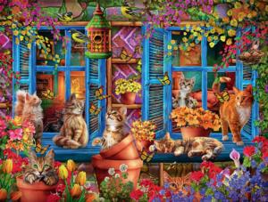 Cats Fantasy Around the House Jigsaw Puzzle By Buffalo Games