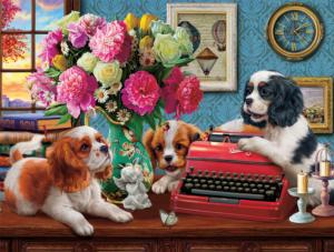 The Writer's Dogs Dogs Jigsaw Puzzle By Buffalo Games