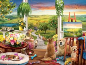 Cozy Front Porch Around the House Jigsaw Puzzle By Buffalo Games