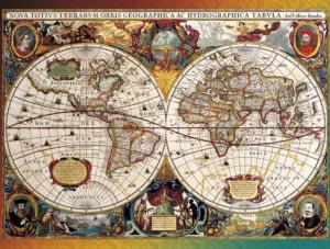World Map, Circa 1630 Maps & Geography Jigsaw Puzzle By Buffalo Games