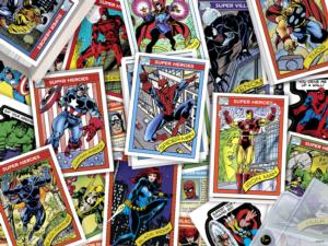 Marvel Trading Cards Super-heroes Jigsaw Puzzle By Buffalo Games