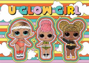 U Glow Girl! Game & Toy Large Piece By Buffalo Games