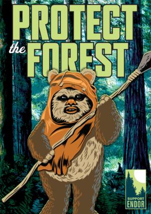 Protect The Forest Star Wars Jigsaw Puzzle By Buffalo Games