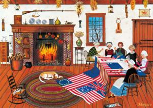 The Quiltmakers Folk Art Jigsaw Puzzle By Buffalo Games