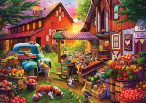 Bell's Farm Fruit & Vegetable Jigsaw Puzzle By Buffalo Games