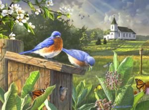 Birds, Blooms, and Butterflies Birds Jigsaw Puzzle By Buffalo Games