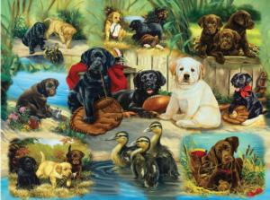 Labrador Puppy Fun Dogs Jigsaw Puzzle By Karmin International