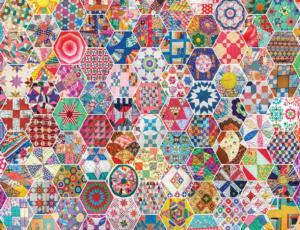 Crazy Quilts Pattern / Assortment Jigsaw Puzzle By Springbok