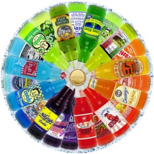 Carbonated Colors Food and Drink Round Jigsaw Puzzle By Springbok