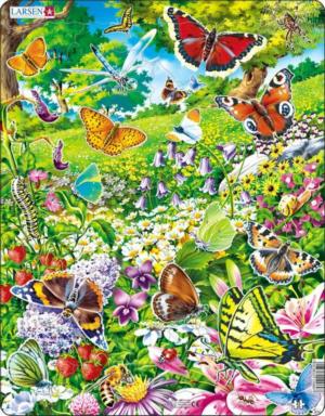 Butterflies Butterflies and Insects Children's Puzzles By Larsen Puzzles