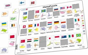Country Flags And Capitals Educational Children's Puzzles By Larsen Puzzles