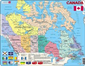 Canada Map Canada Children's Puzzles By Larsen Puzzles