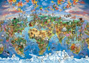 Colours From The World Maps & Geography Jigsaw Puzzle By Heidi Arts