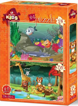 Land and Sea Multipack Puzzle Set