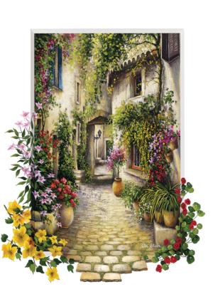 Small Flower Village Flower & Garden Jigsaw Puzzle By Heidi Arts