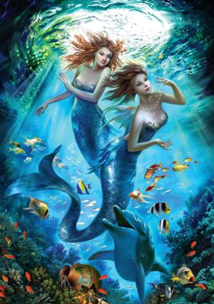 The Mermaids Mermaid Jigsaw Puzzle By Heidi Arts