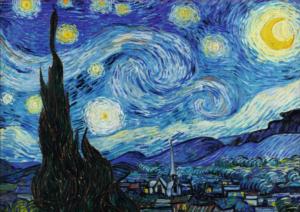 The Starry Night Post Impressionism Jigsaw Puzzle By Heidi Arts