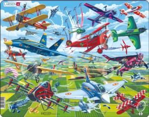 Airplane Show Vehicles Children's Puzzles By Larsen Puzzles