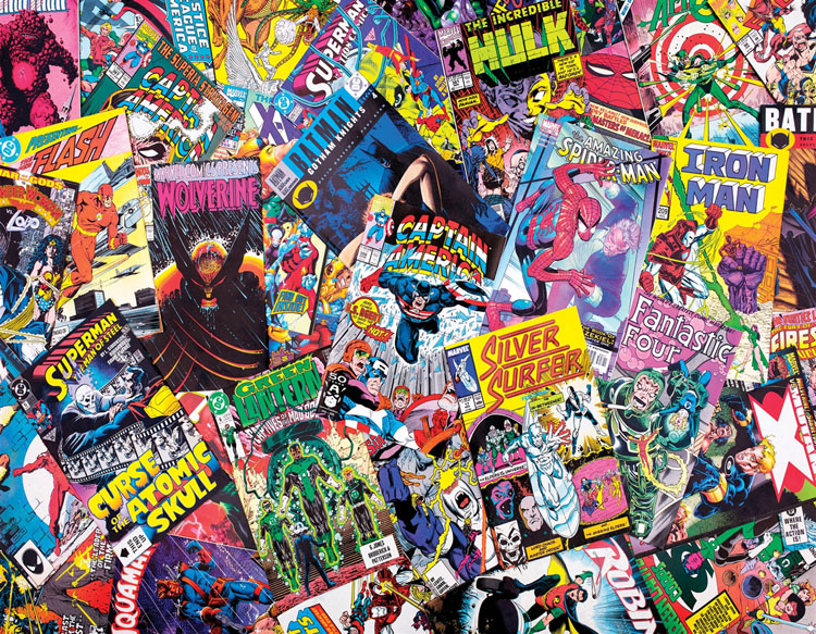 Comic Book Galore Collage Impossible Puzzle By Springbok