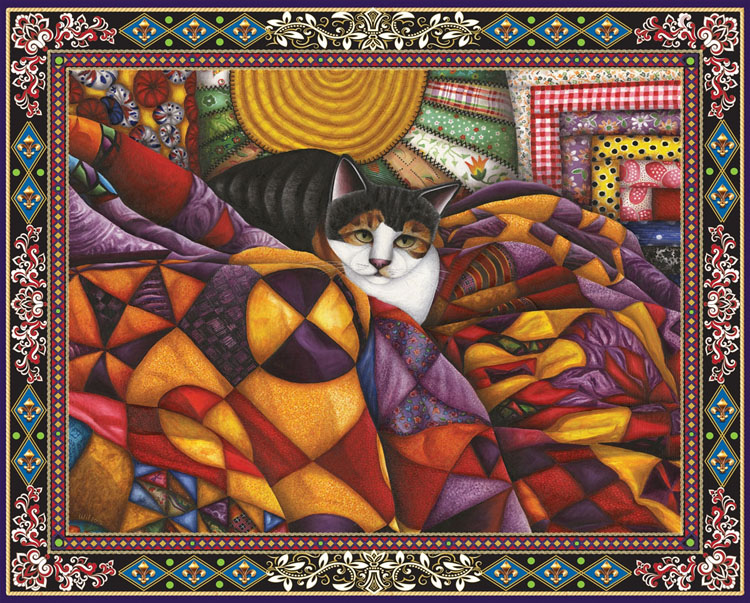 Quilted Cat Cats Jigsaw Puzzle By Springbok