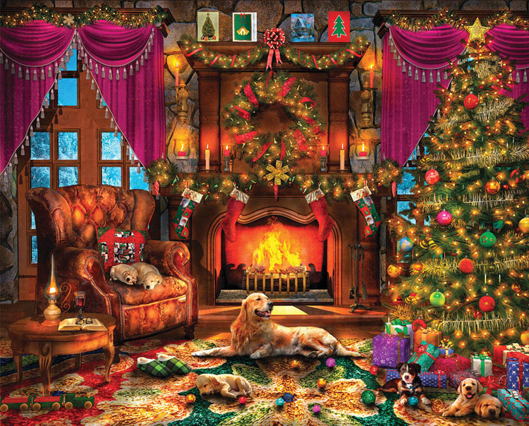 Cozy Christmas Christmas Jigsaw Puzzle By Springbok