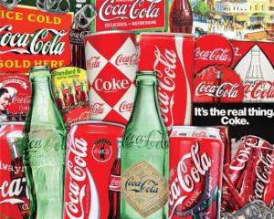 Coca Cola Then and Now Collage Jigsaw Puzzle By Springbok