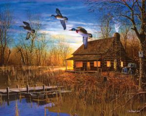 Duck Lodge Cottage / Cabin Jigsaw Puzzle By Springbok