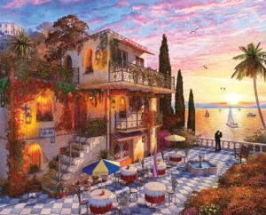 Mediterranean Romance Sunrise & Sunset Jigsaw Puzzle By Springbok