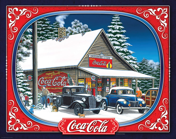 Coca-Cola Holiday Tidings Coca Cola Jigsaw Puzzle By Springbok