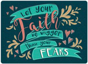 Faith Be Bigger Quotes & Inspirational Jigsaw Puzzle By Carson