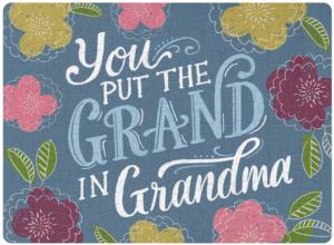 Grand In Grandma Quotes & Inspirational Jigsaw Puzzle By Carson