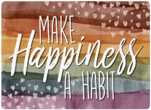 Make Happiness Quotes & Inspirational Jigsaw Puzzle By Carson