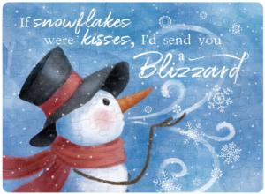 Send You A Blizzard Quotes & Inspirational Jigsaw Puzzle By Carson
