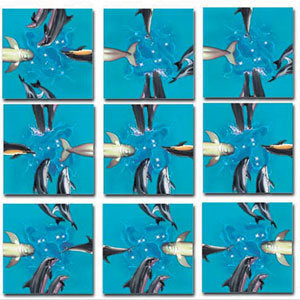 Dolphins Dolphin Non-Interlocking Puzzle By Scramble Squares