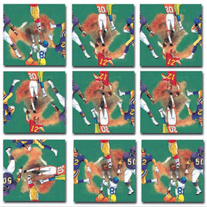 Football Sports Non-Interlocking Puzzle By Scramble Squares